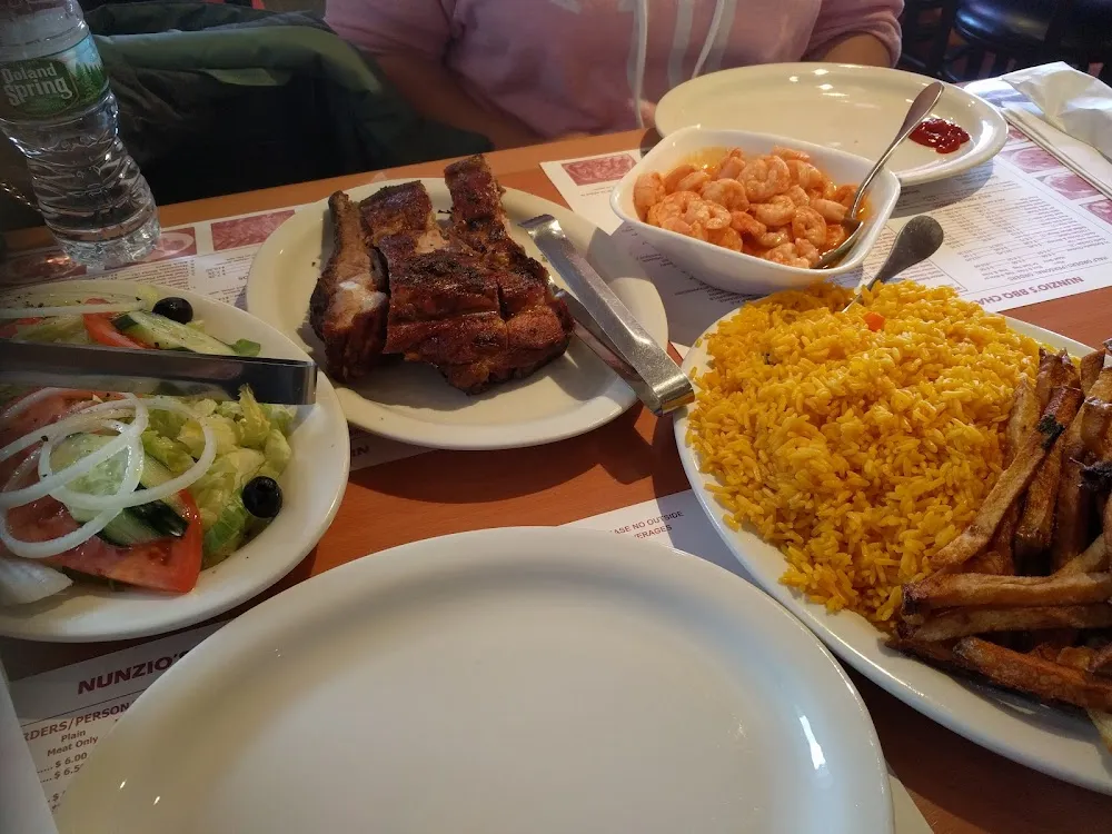 Half Pork Ribs and Garlic Shrimp